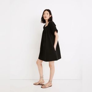 Madewell Smocked-Neck Wide-Sleeve Mini Dress